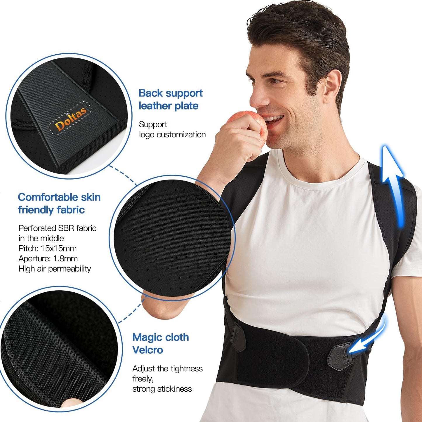 PosturePro™ Adjustable Posture Corrector Belt for Men & Women | Back, Neck & Shoulder Support