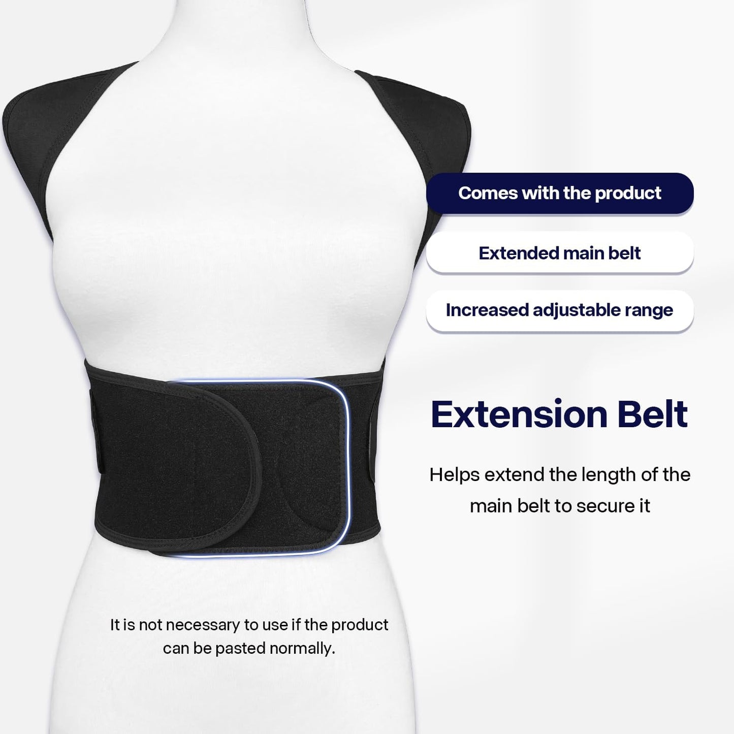 PosturePro™ Adjustable Posture Corrector Belt for Men & Women | Back, Neck & Shoulder Support